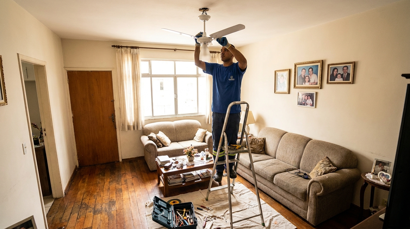Substituição de Ventilador em Limeira‑SP