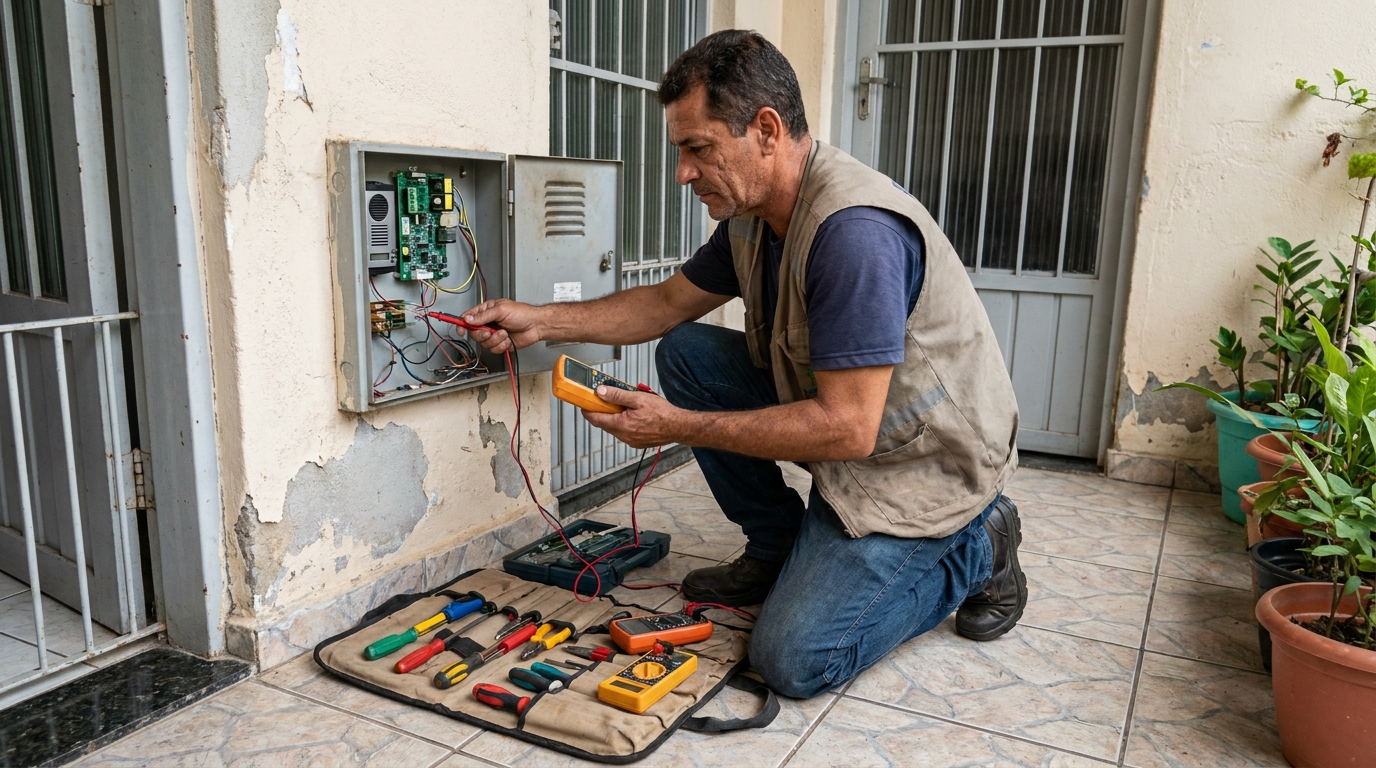 Troca de Fiação de Interfone em Limeira‑SP